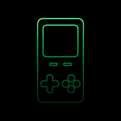 Poster - Tetris nolan icon. Simple thin line, outline vector of gaming icons for ui and ux, website or mobile application
