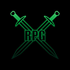 Poster - Logo rpg games nolan icon. Simple thin line, outline vector of gaming icons for ui and ux, website or mobile application