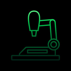 Poster - Microscope nolan icon. Simple thin line, outline vector of intelligence icons for ui and ux, website or mobile application