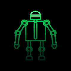Poster - Robot nolan icon. Simple thin line, outline vector of intelligence icons for ui and ux, website or mobile application