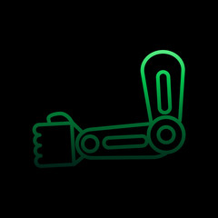 Poster - Arm prosthesis nolan icon. Simple thin line, outline vector of intelligence icons for ui and ux, website or mobile application