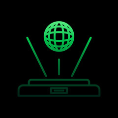Poster - Smart vacuum cleaner nolan icon. Simple thin line, outline vector of intelligence icons for ui and ux, website or mobile application