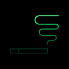 Poster - Cigarette, smoking, unhealthy, cigar nolan icon. Simple thin line, outline vector of quit smoking icons for ui and ux, website or mobile application