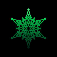 Poster - Snowflake, snow, winter nolan icon. Simple thin line, outline vector of snowflakes icons for ui and ux, website or mobile application
