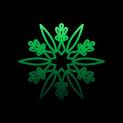 Poster - Snowflake, snow, winter nolan icon. Simple thin line, outline vector of snowflakes icons for ui and ux, website or mobile application