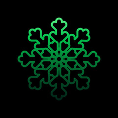 Poster - Snowflake, snow, winter nolan icon. Simple thin line, outline vector of snowflakes icons for ui and ux, website or mobile application