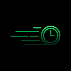 Poster - Time speed nolan icon. Simple thin line, outline vector of time icons for ui and ux, website or mobile application