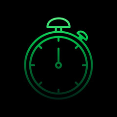 Poster - Stopwatch nolan icon. Simple thin line, outline vector of time icons for ui and ux, website or mobile application