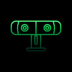 Poster - 3d game camera nolan icon. Simple thin line, outline vector of virtual reality icons for ui and ux, website or mobile application