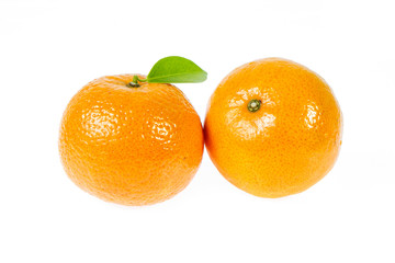 Orange fruit isolated on white background