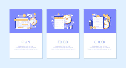Poster - Clipboard with checklist in a flat style,Action plan banner web icon for business and marketing,flat design icon vector illustration