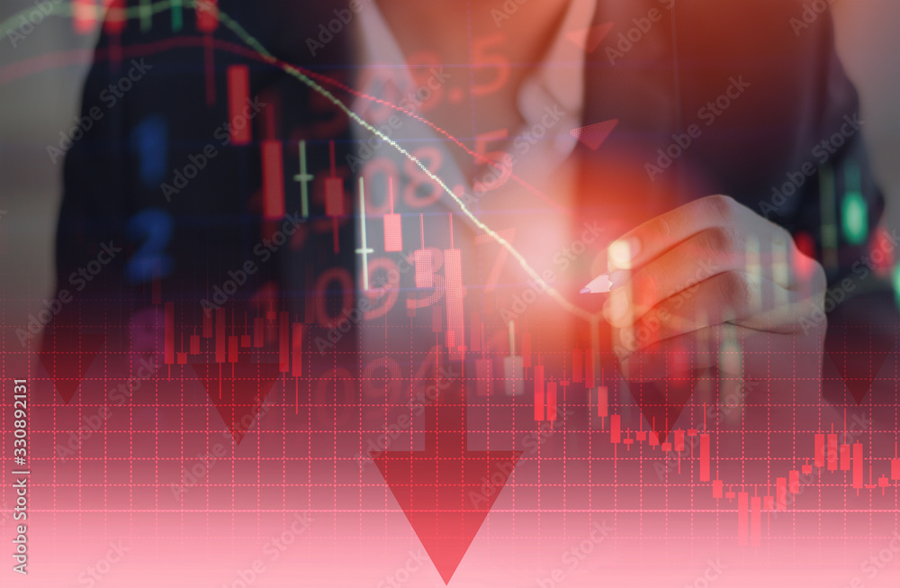 Businessman trading stocks market financial depressed - Crisis stock ...