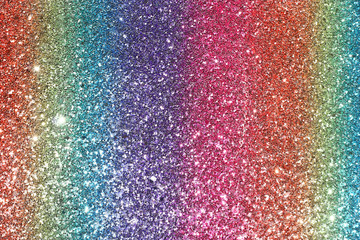 Wall Mural - Image of rainbow pastel glitter background