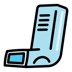 Poster - Inhaler icon. Outline inhaler vector icon for web design isolated on white background