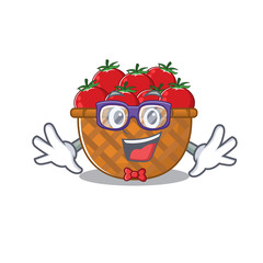 Sticker - Super Funny Geek tomato basket cartoon character design