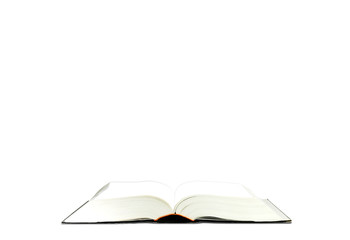 Wall Mural - open book on white background