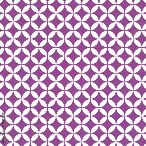 花七宝模様 紫 Stock Illustration Adobe Stock