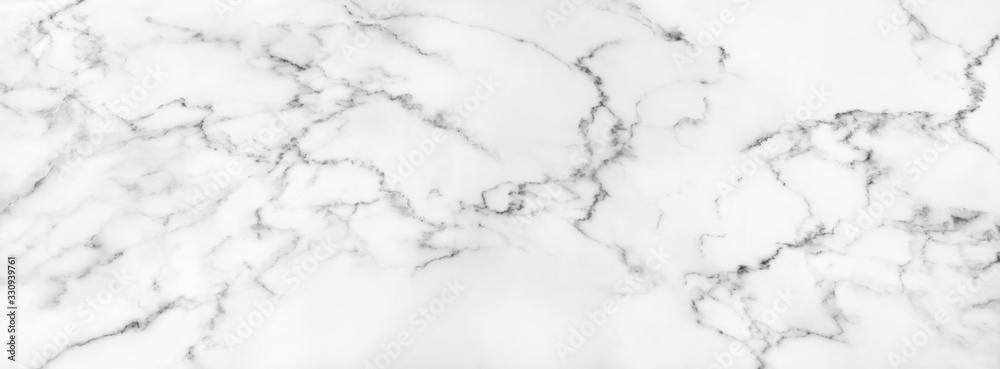 White marble texture with natural pattern for background. - obrazy, fototapety, plakaty 