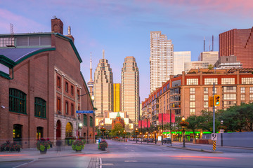 Downtown Toronto city Skyline at  twiligh, Canada