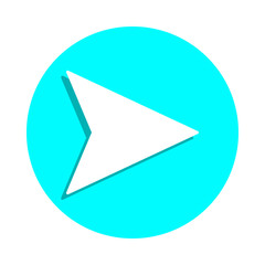 Fototapete - Cursor badge icon. Simple glyph, flat vector of web icons for ui and ux, website or mobile application