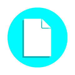 Poster - Paper badge icon. Simple glyph, flat vector of web icons for ui and ux, website or mobile application
