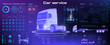 © PALERM089 - Diagnostics of the state of the truck chassis and the entire electronic control system. Analysis and diagnostics autonomous smart truck. Unmanned truck control system
