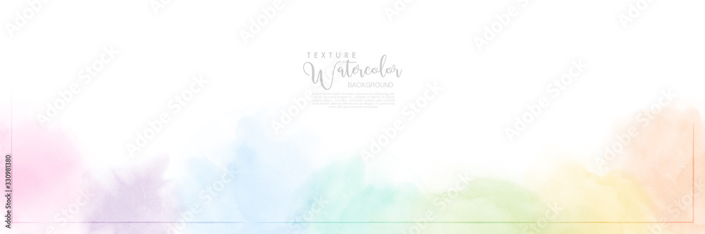 Abstract pastel watercolor for background - obrazy, fototapety, plakaty 