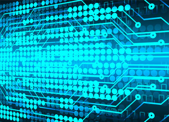 blue cyber circuit future technology concept background