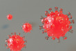 wizualizacja symboliczna obrazująca komórkę wirusa coronawirus covid 19