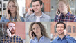 © stockbakers - The Collage of Young People Speaking on the phone