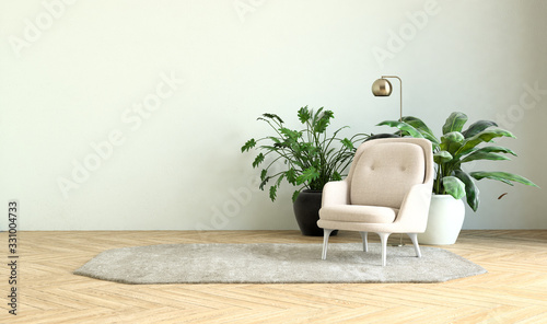 Photographie modern interior of a living room
