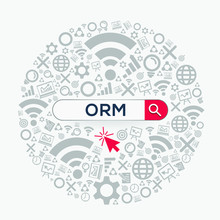 Creative Colorful Logo , ORM Mean (online Reputation Management) .