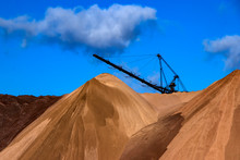 Salt Dumps. Heaps. Waste From The Production Of Potash Fertilizers. Belarus. Salihorsk. 2020