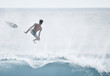 Surfing wipeout in Bali