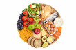 Leinwandbild Motiv Healthy food diagram