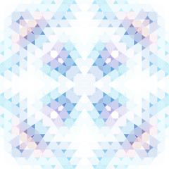 Poster - Abstract seamless pattern of geometric shapes. Light shades of blue and purple.