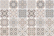 Patchwork seamless pattern. tiles azulejos. Vector.