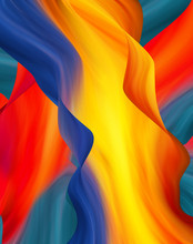 Multidimensional Vortex Wave Color Fusion Background