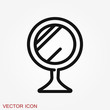 © ironsv - Mirror icon isolated on background. Design for banner, logo.