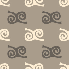 Wall Mural - Seamless pattern with Adinkra symbols