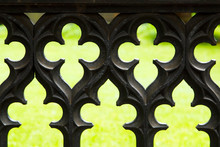 Iron Fence With Decorative Details
