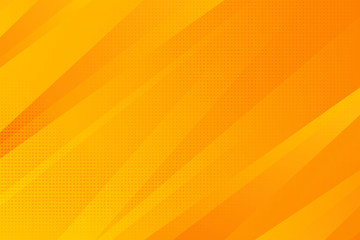 Fototapete - Abstract gradient orange and yellow tech design pattern with halftone artwork background. illustration vector eps10