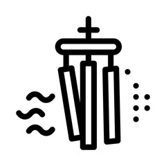 Poster - Air Bells Icon Vector. Outline Air Bells Sign. Isolated Contour Symbol Illustration