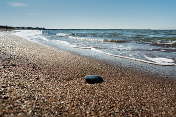 Beach of Baltic sea.