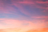Fototapeta Zachód słońca - Dusk,Evening sky with colorful sunlight,Beautiful sunset cloud on twilight,majestic peaceful nature background.