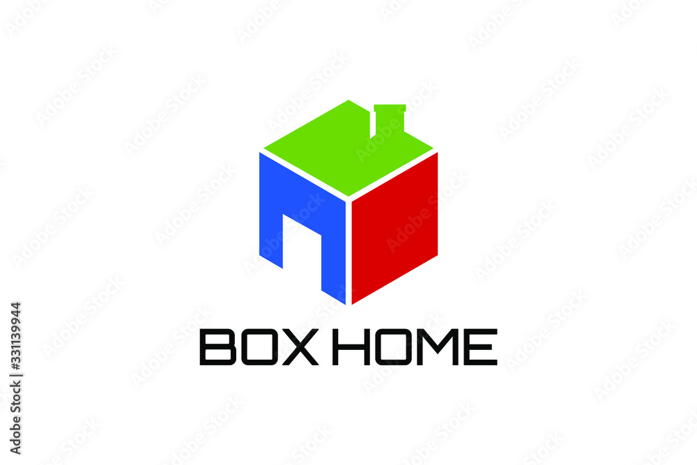 Box home for logo design concept, very suitable in various business ...