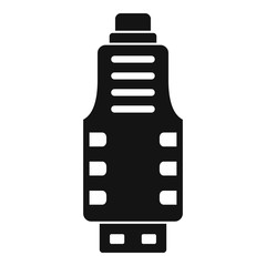 Poster - Micro usb adapter icon. Simple illustration of micro usb adapter vector icon for web design isolated on white background