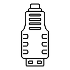 Poster - micro usb adapter icon. outline micro usb adapter vector icon for web design isolated on white backg