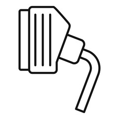 Poster - Tv adapter icon. Outline tv adapter vector icon for web design isolated on white background