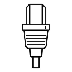 Poster - Electric power cable icon. Outline electric power cable vector icon for web design isolated on white background